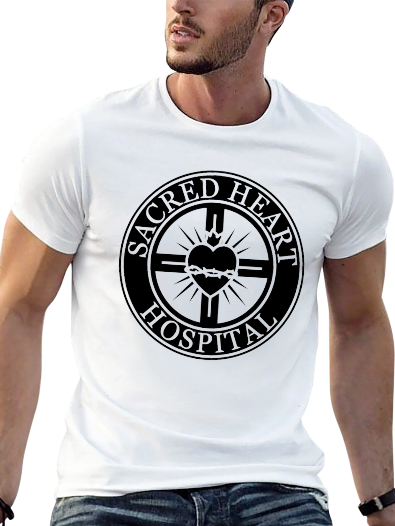 Sacred Heart Hospital T-Shirt - Black