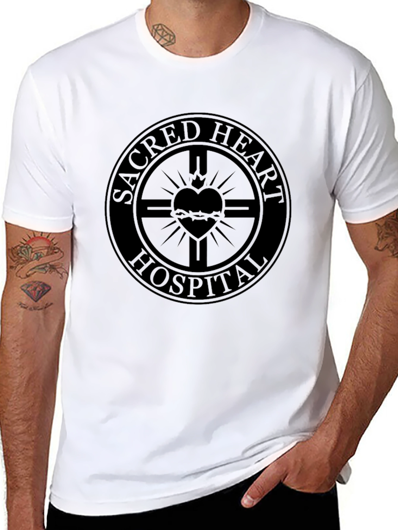 Sacred Heart Hospital T-Shirt - Black