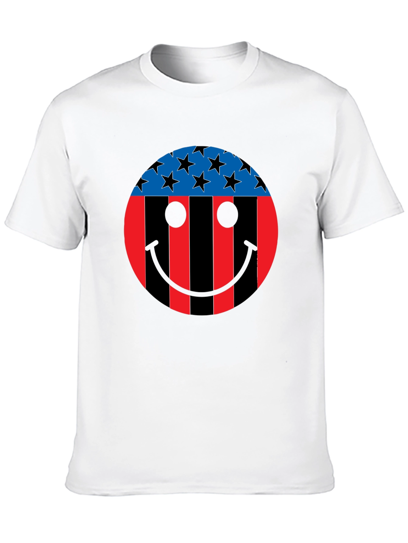 Patriotic Smiley Face Graphic Tee
