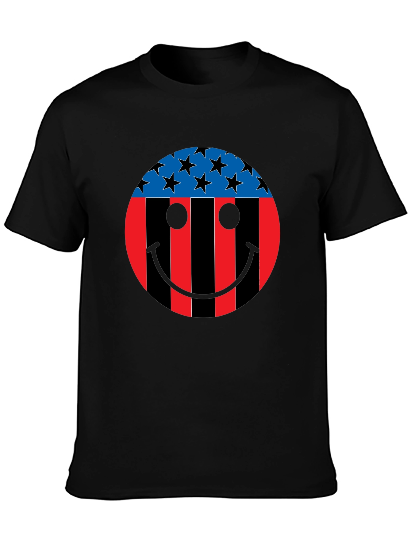 Patriotic Smiley Face Graphic Tee