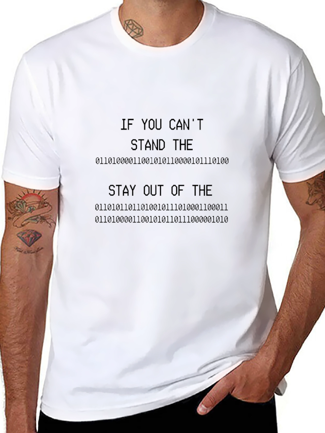 Code Humor T-Shirt - Stand the Heat Binary