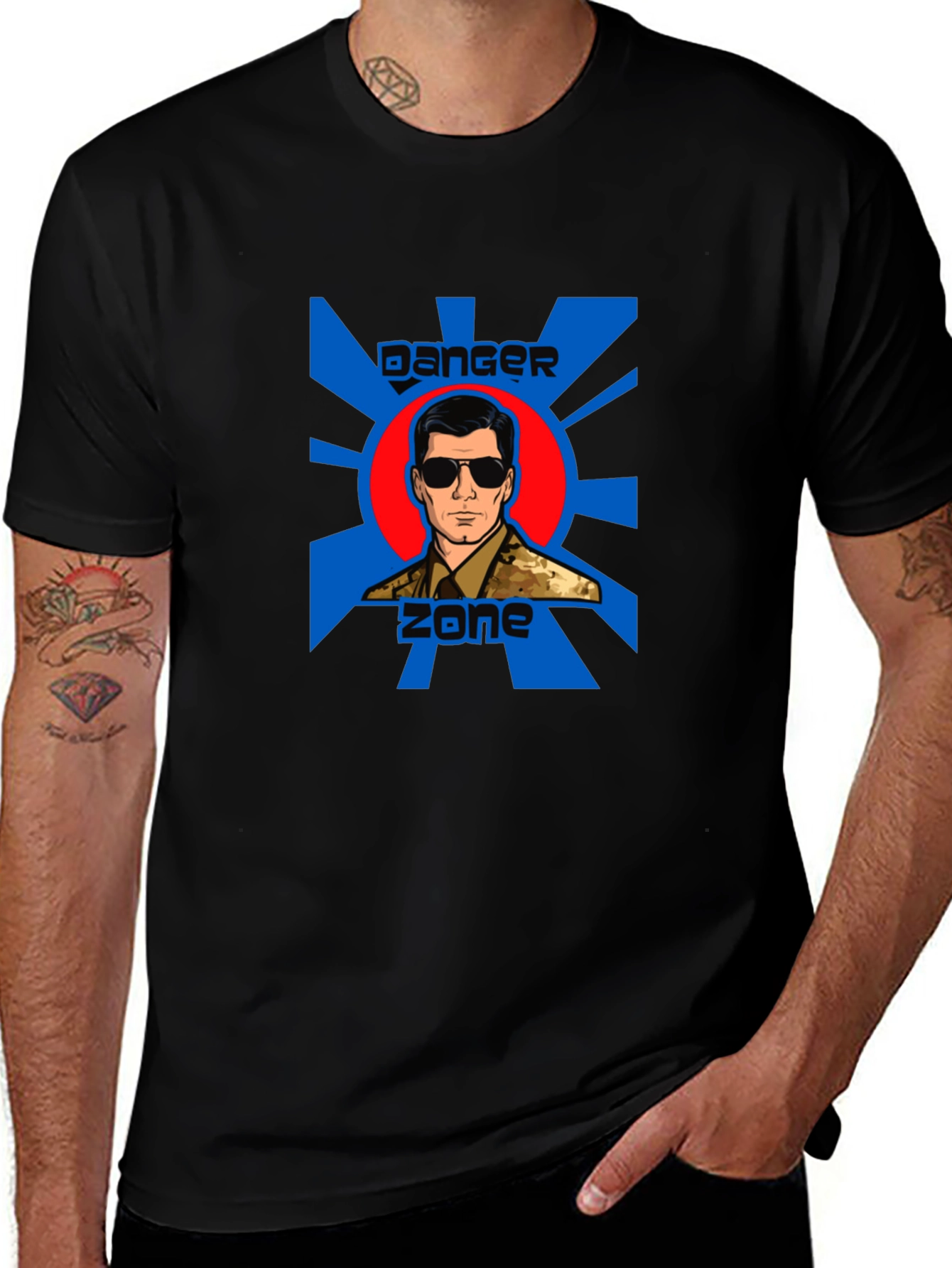 Danger Zone Archer T-Shirt - Black