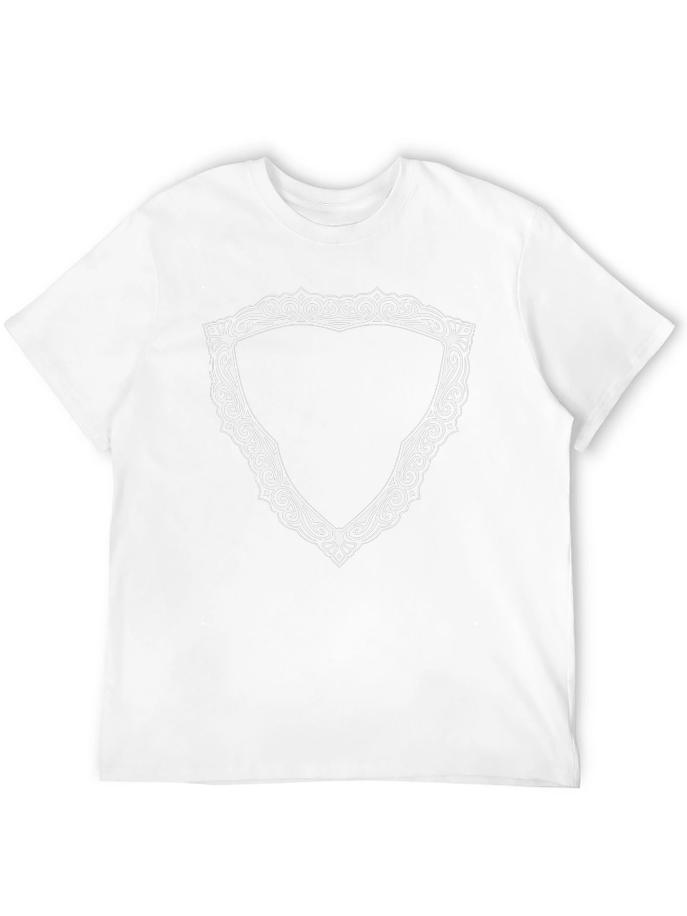 Ornamental Shield Graphic Tee - Black