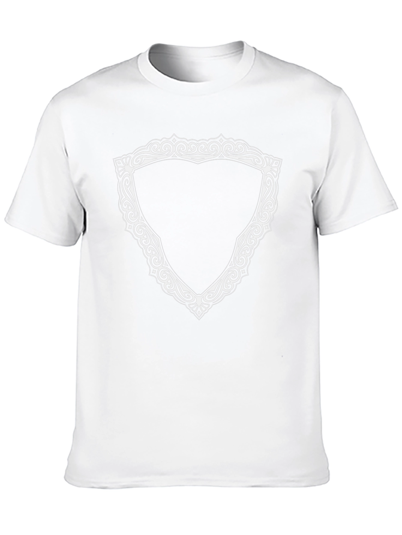 Ornamental Shield Graphic Tee - Black