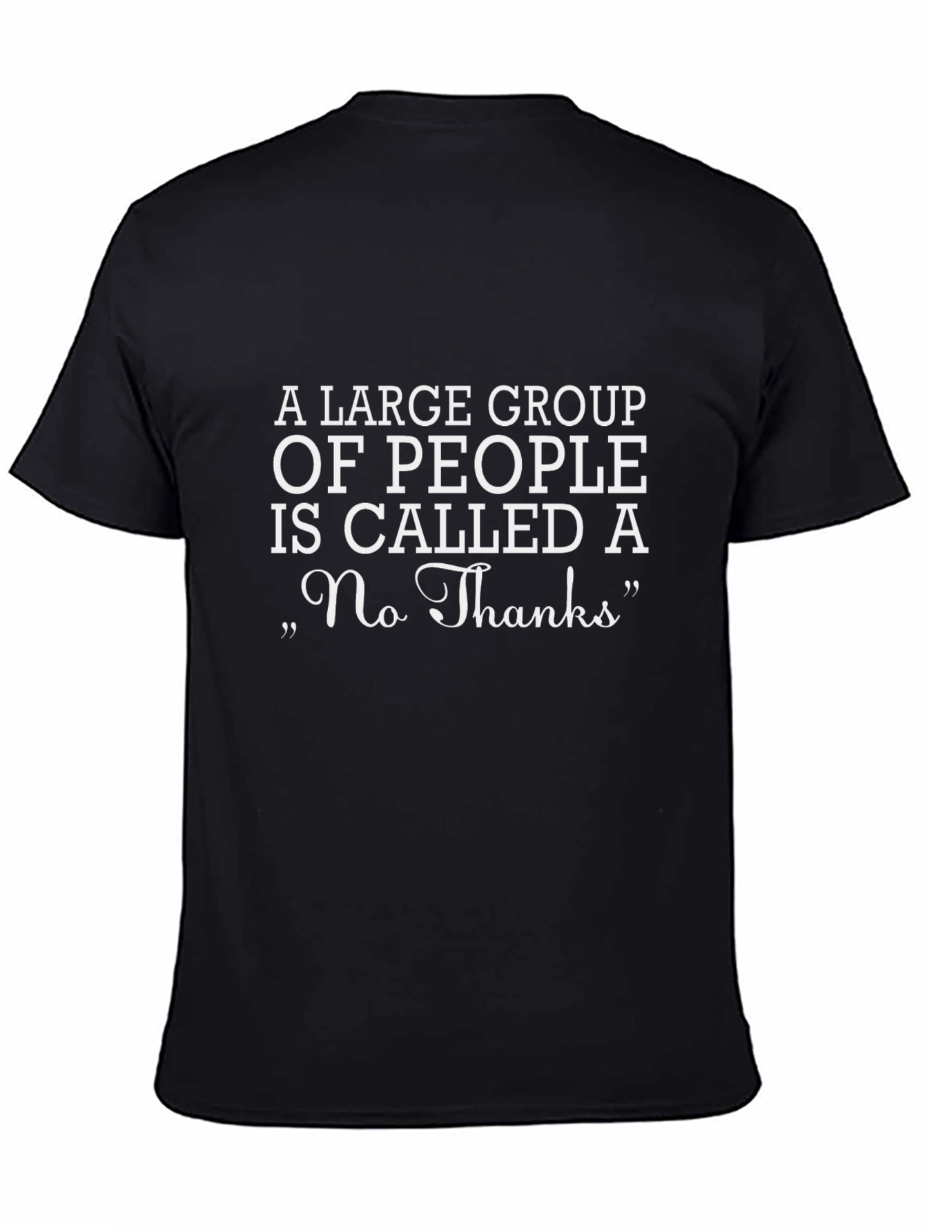 Funny No Thanks T-Shirt Introvert Tee