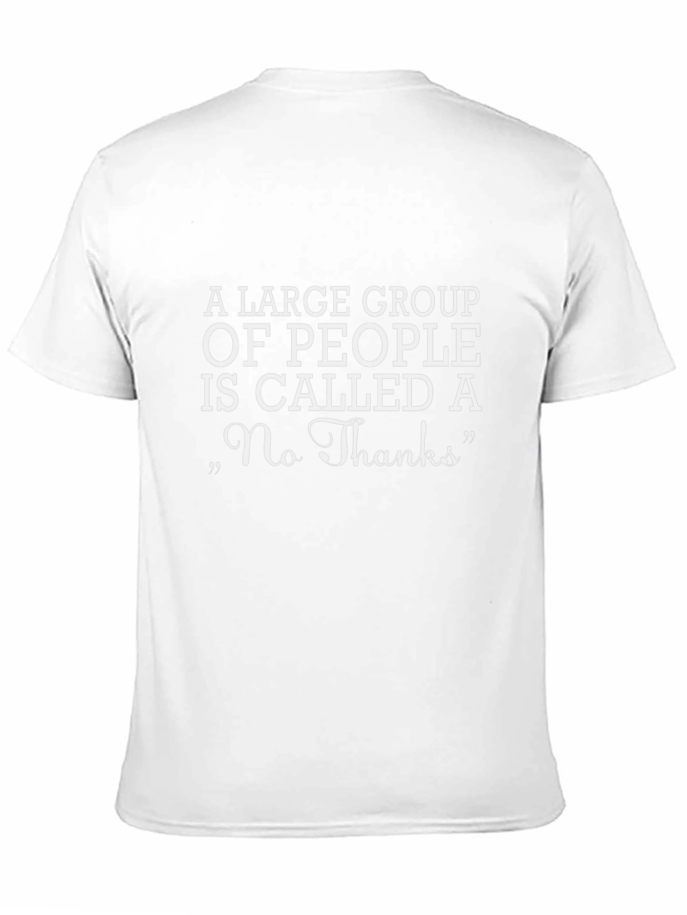 Funny No Thanks T-Shirt Introvert Tee