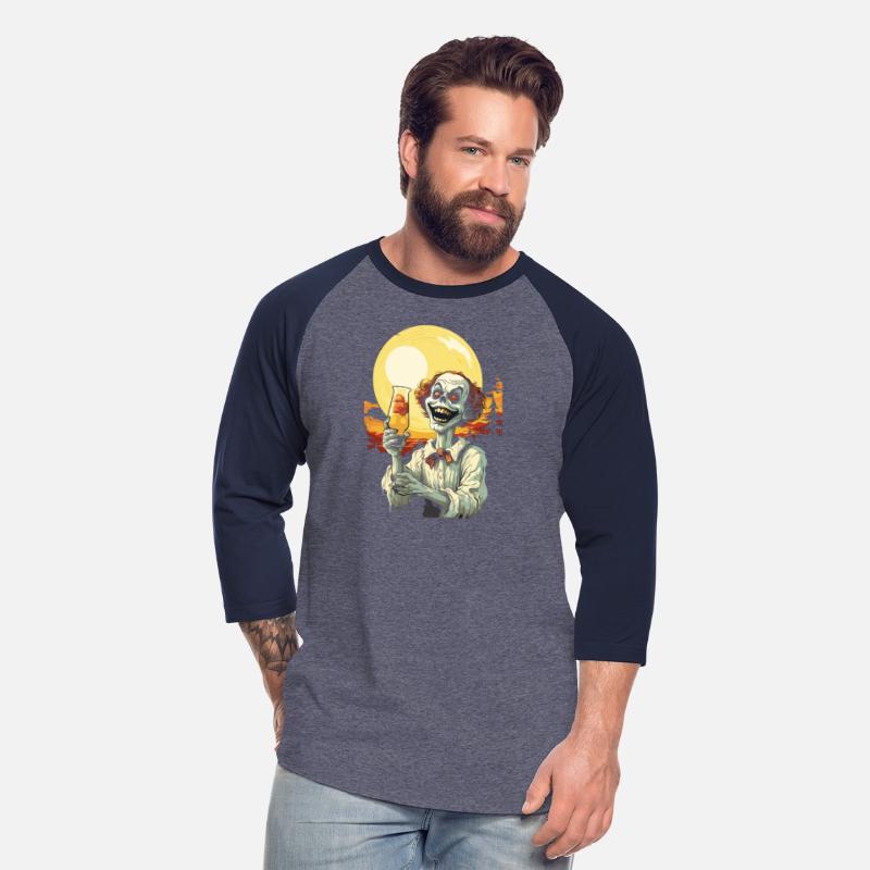 Halloween Creepy Clown Drinking