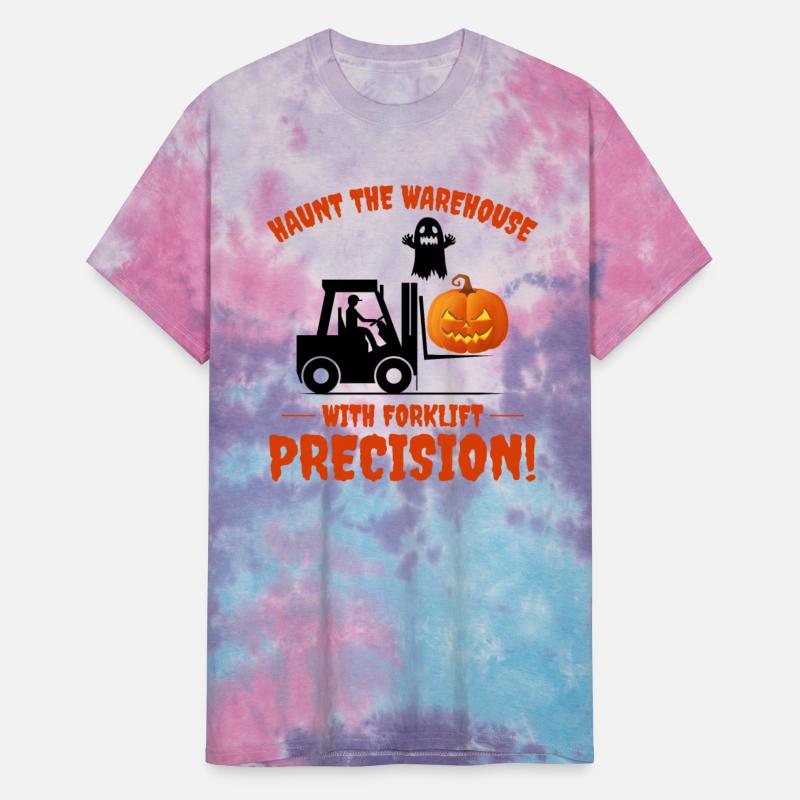 Halloween Ghost Forklift Operator Heavy Equipment