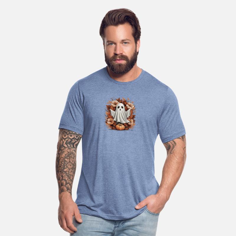Halloween Ghost Sweater - Pumpkin Ghost Shirt - Sp