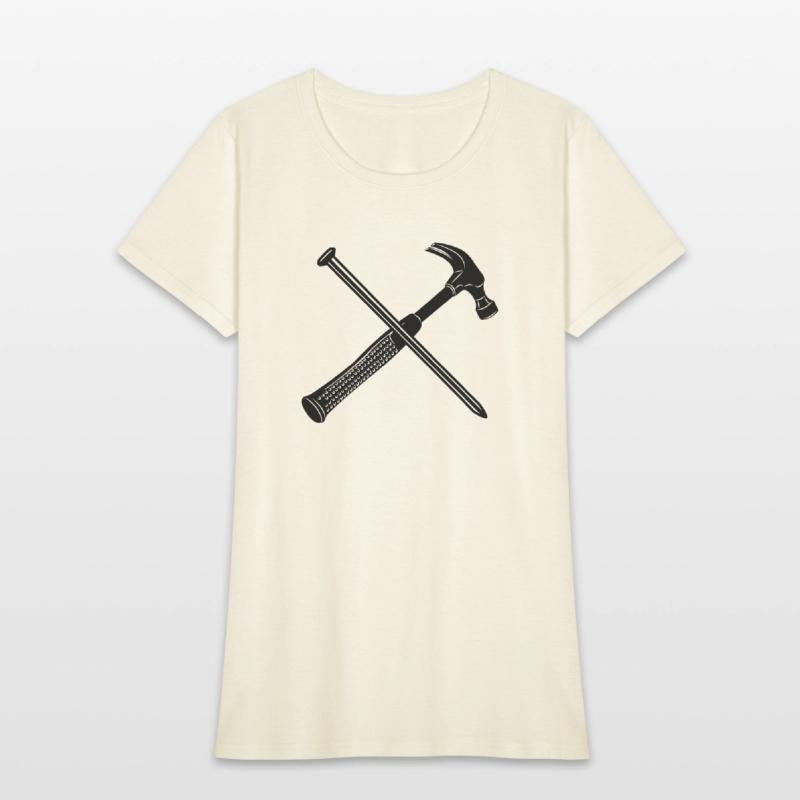 Hammer and nail crossed