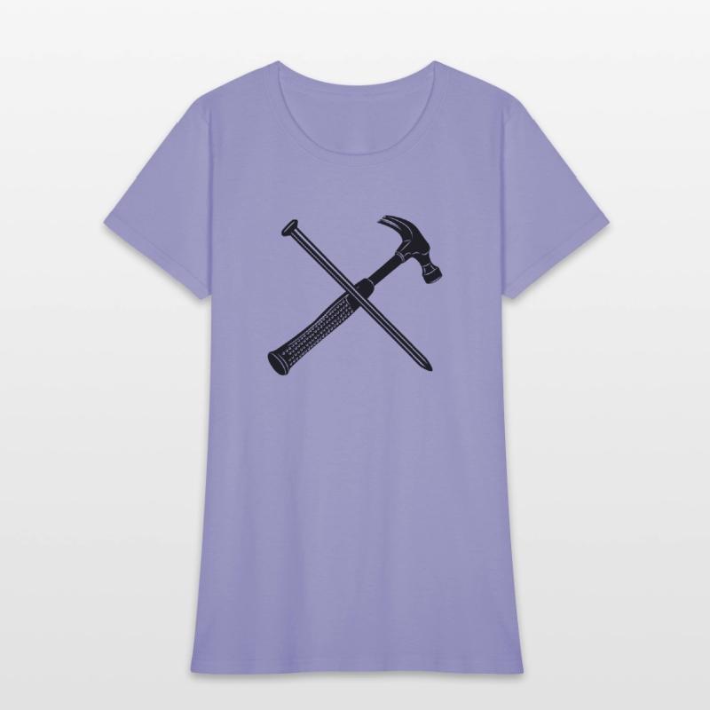 Hammer and nail crossed