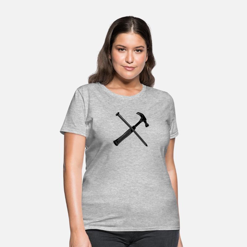 Hammer and nail crossed