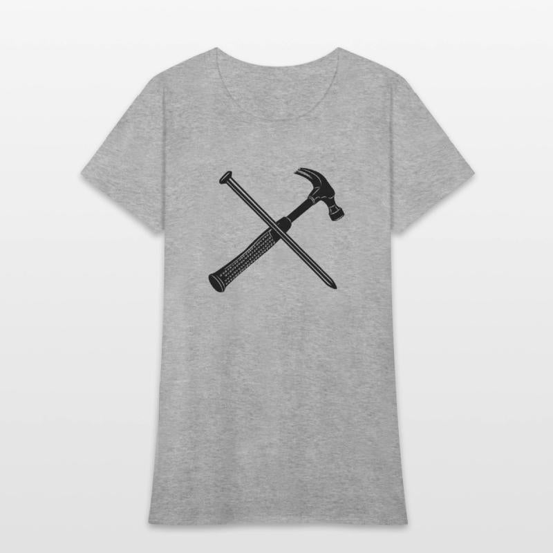 Hammer and nail crossed