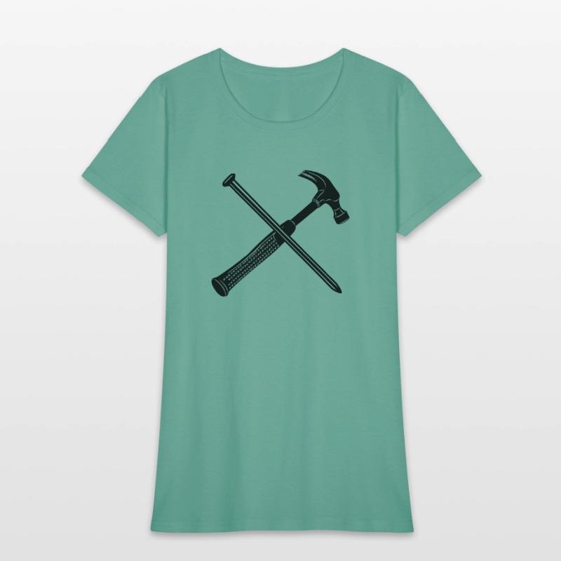 Hammer and nail crossed