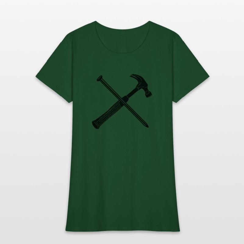 Hammer and nail crossed