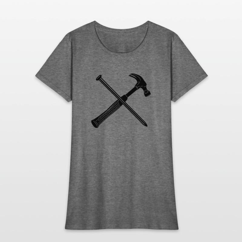 Hammer and nail crossed