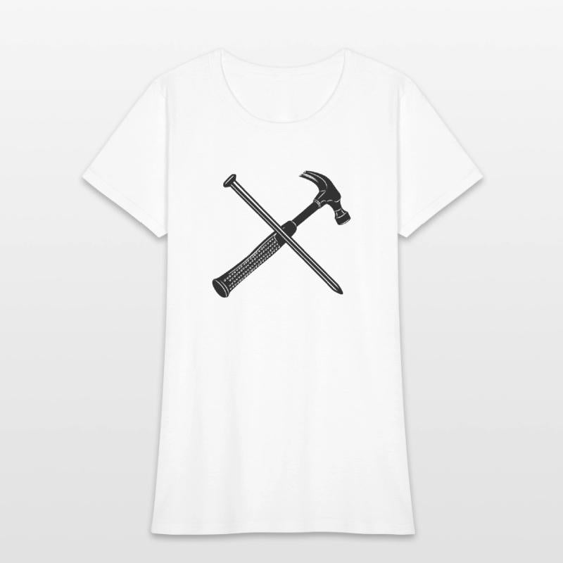Hammer and nail crossed