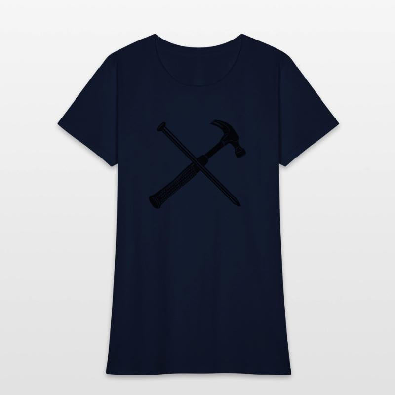 Hammer and nail crossed