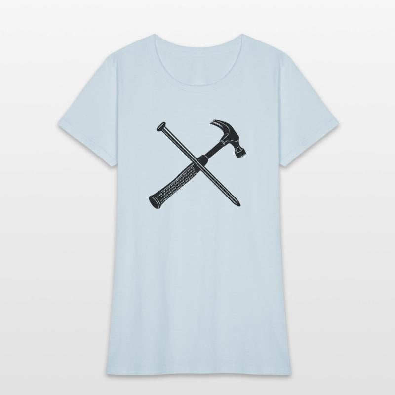 Hammer and nail crossed
