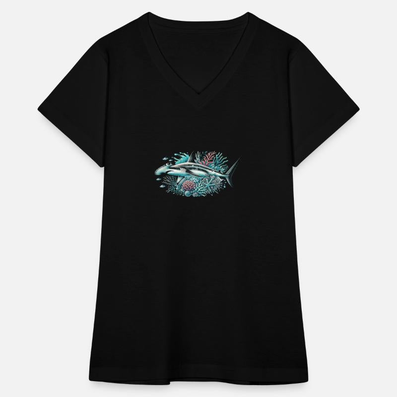 Hammerhead Shark On The Reef Underwater