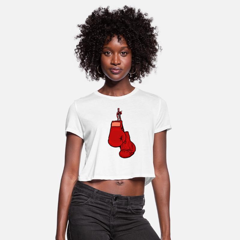 Hanging Red Boxing Gloves