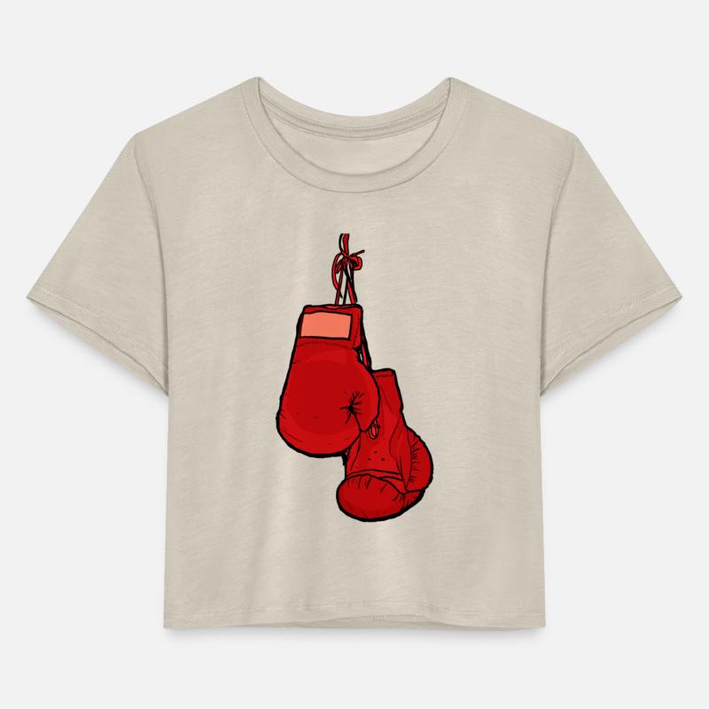 Hanging Red Boxing Gloves
