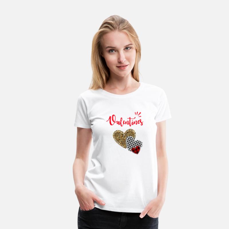 Happy Valentines Day Leopard Butiflo Plaid Red Hea