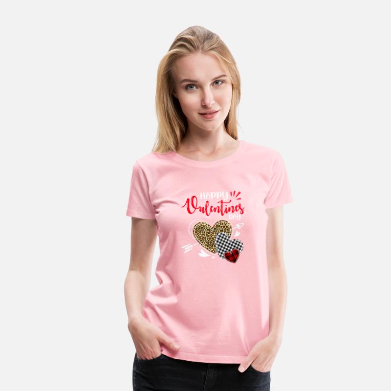 Happy Valentines Day Leopard Butiflo Plaid Red Hea