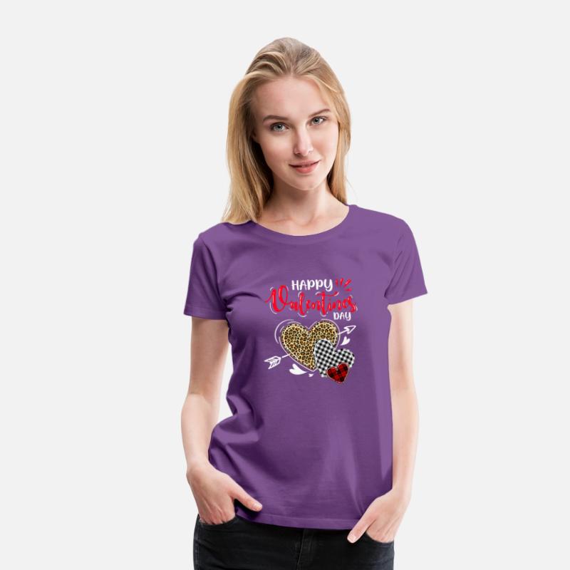 Happy Valentines Day Leopard Butiflo Plaid Red Hea