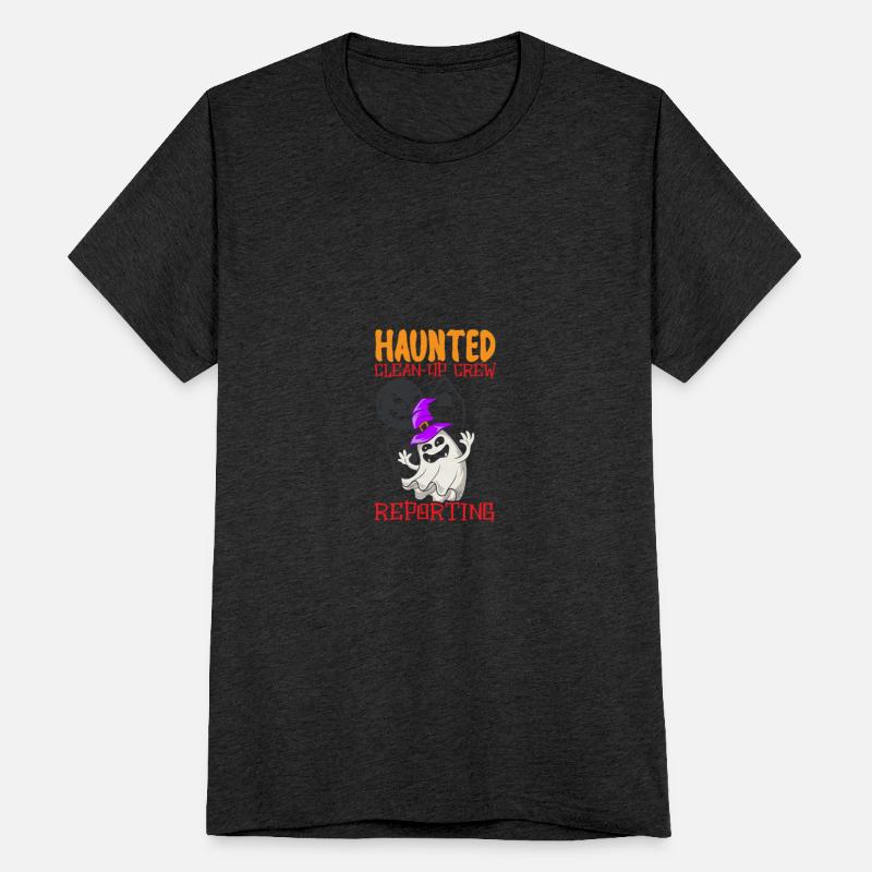 Haunted Clean-Up Crew Reporting Janitor Halloween