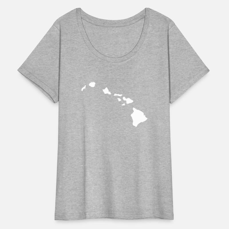 Hawaii Hawaii Map Grey Small