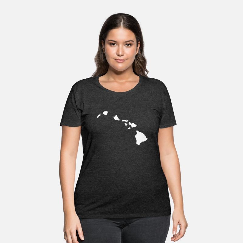 Hawaii Hawaii Map Grey Small