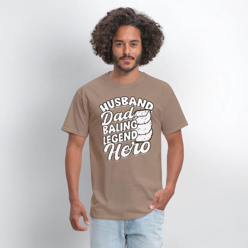 Hay Bale Farming Husband Dad Baling legend Hero