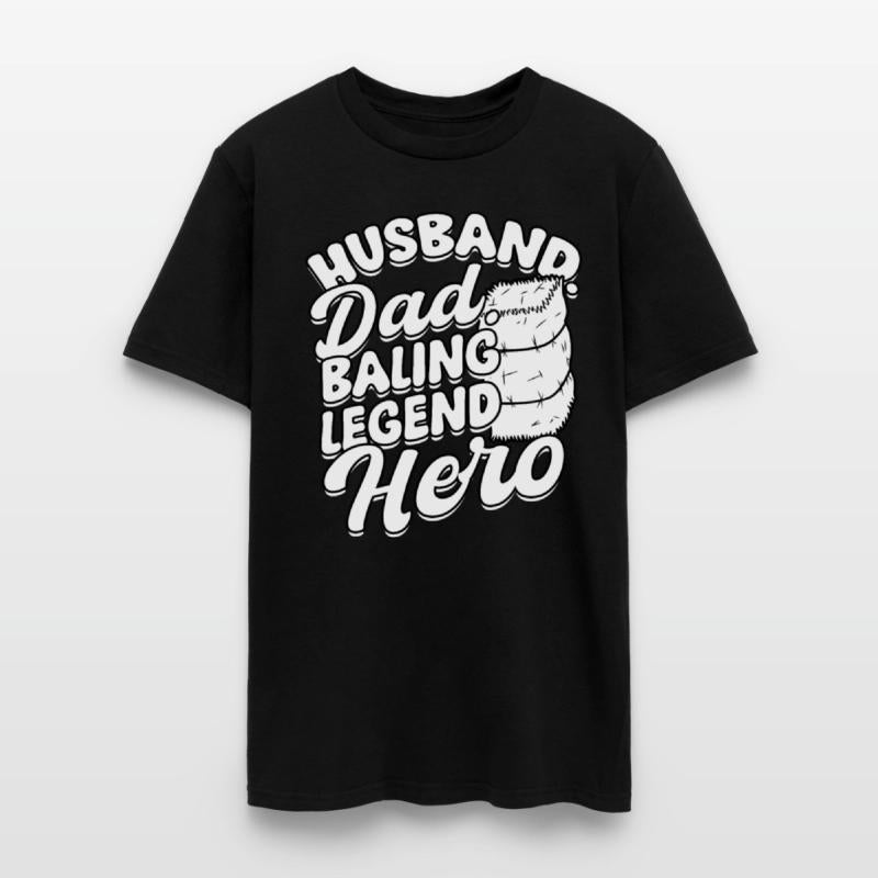 Hay Bale Farming Husband Dad Baling legend Hero