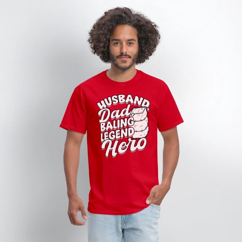 Hay Bale Farming Husband Dad Baling legend Hero