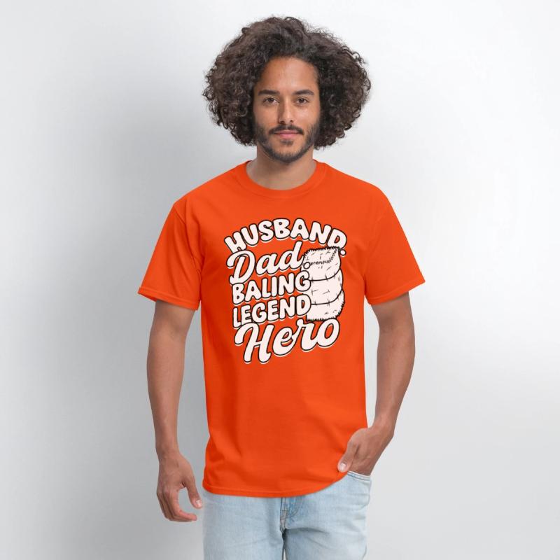 Hay Bale Farming Husband Dad Baling legend Hero