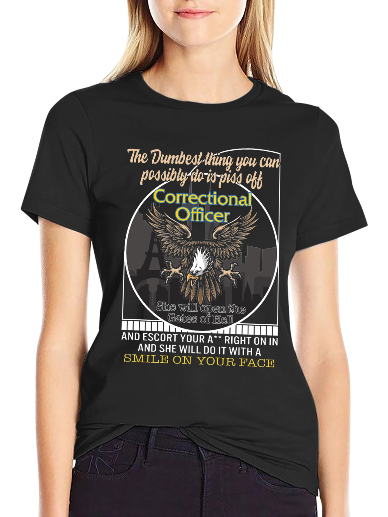 Correctional Officer Eagle Graphic Tee