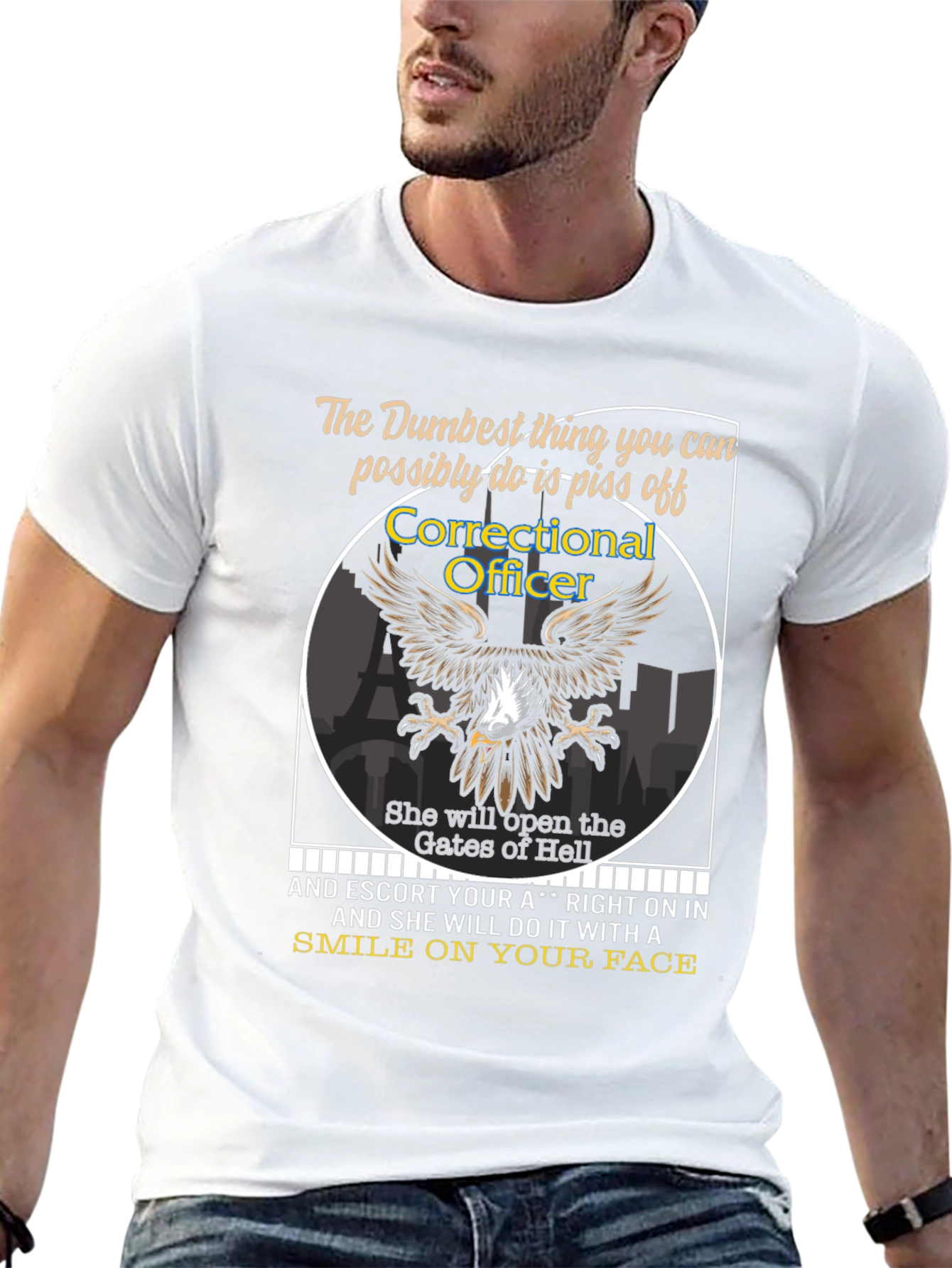 Correctional Officer Eagle Graphic Tee
