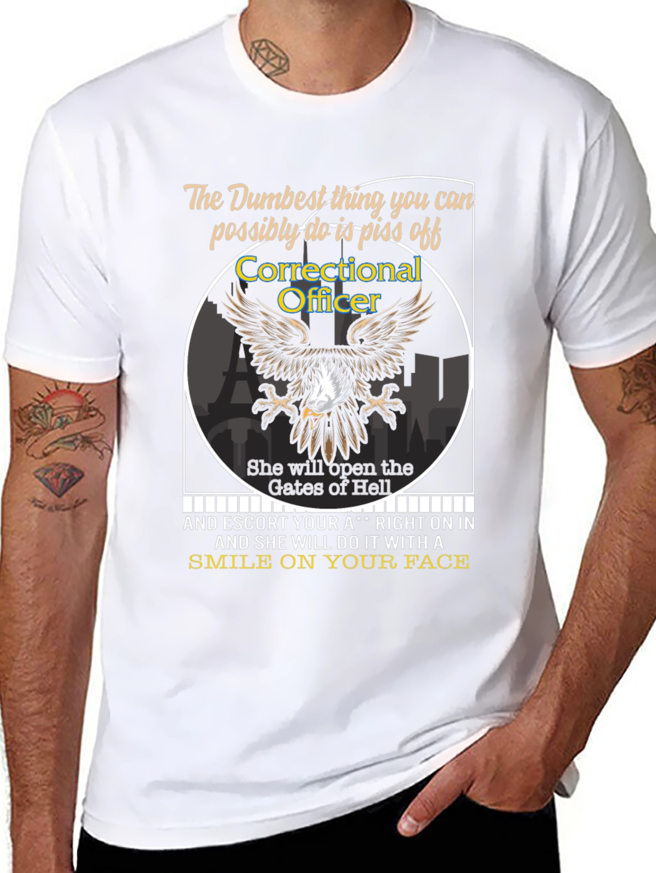 Correctional Officer Eagle Graphic Tee