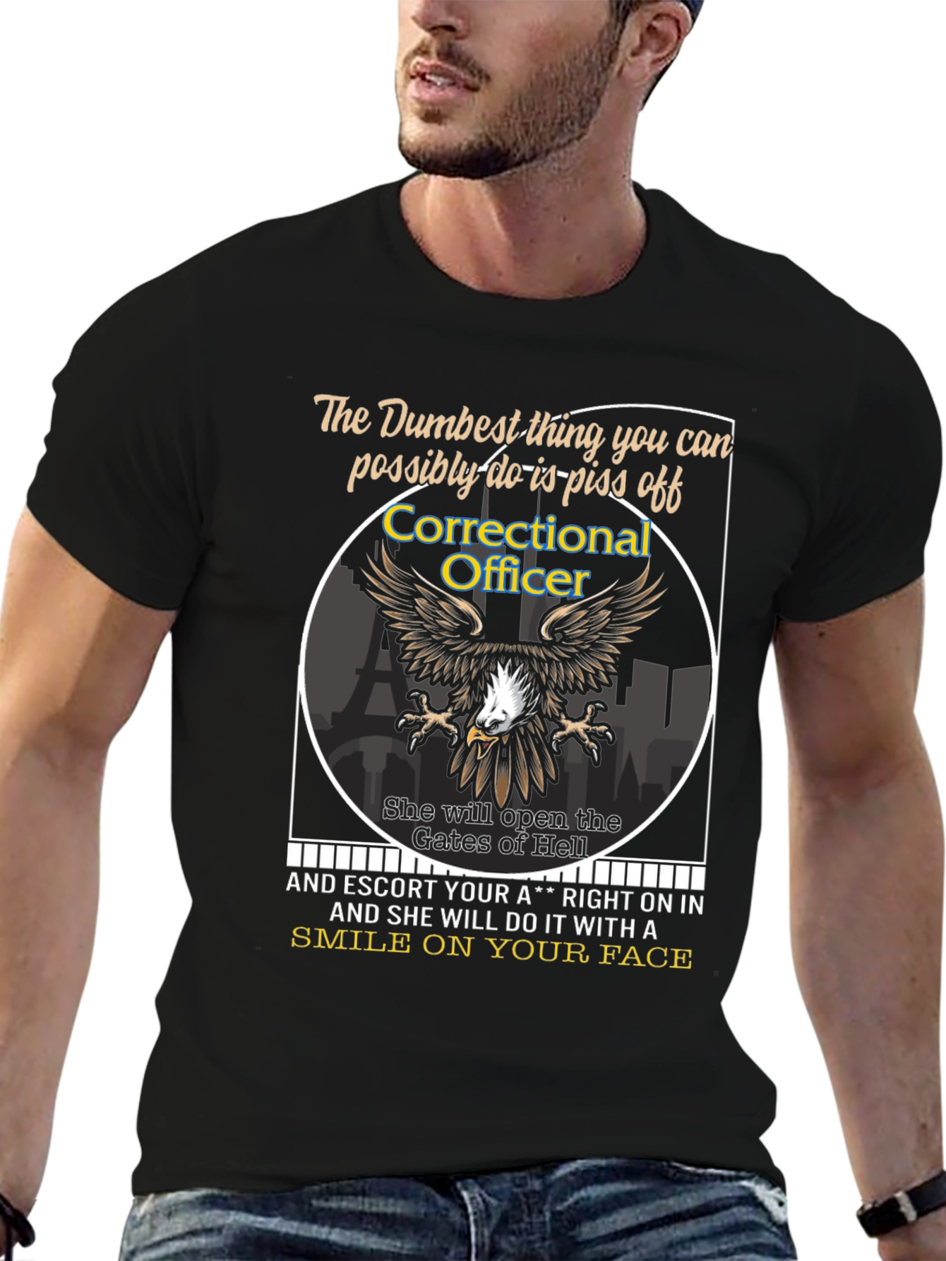 Correctional Officer Eagle Graphic Tee