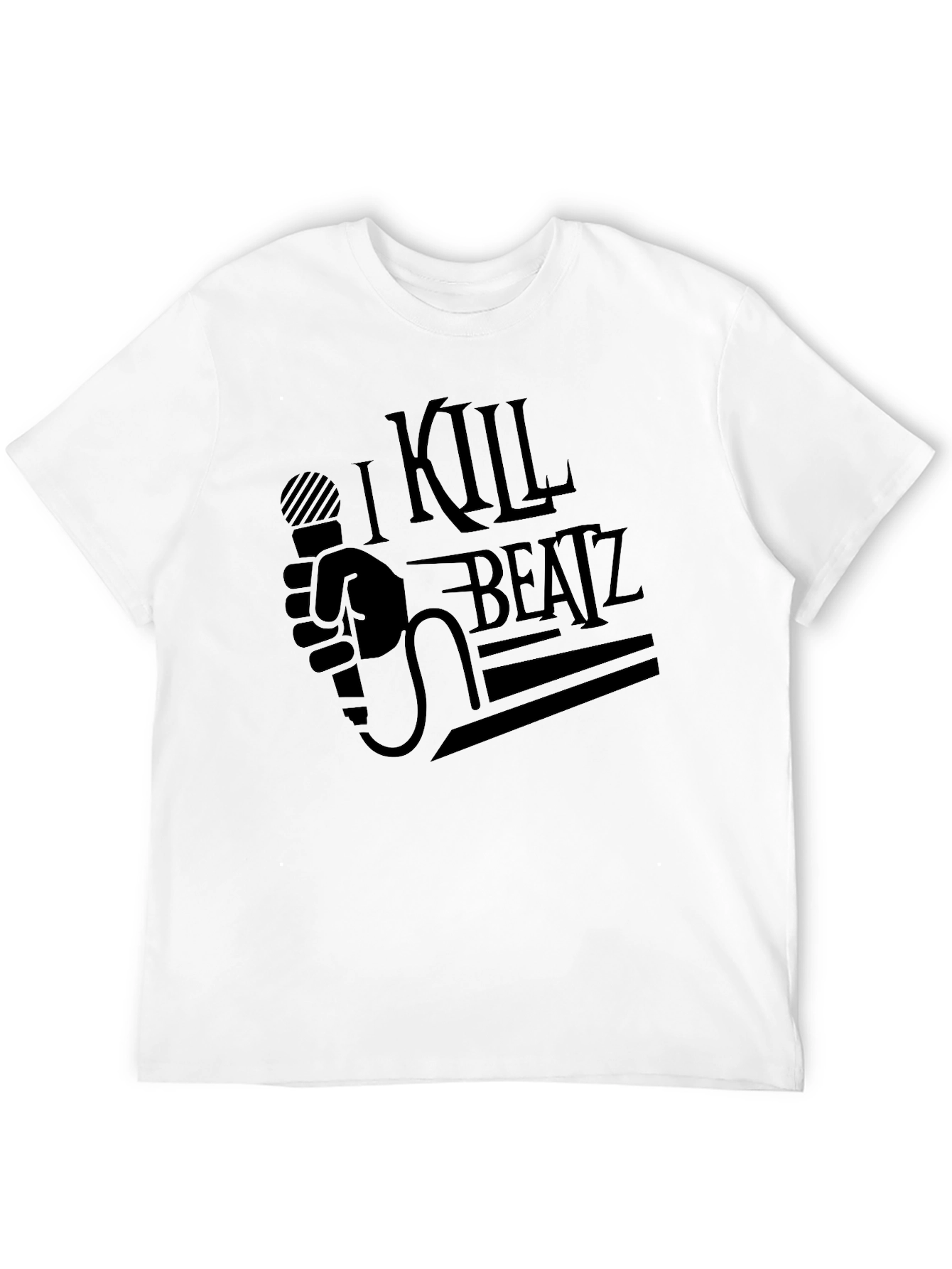 I Kill Beatz Black Graphic Tee