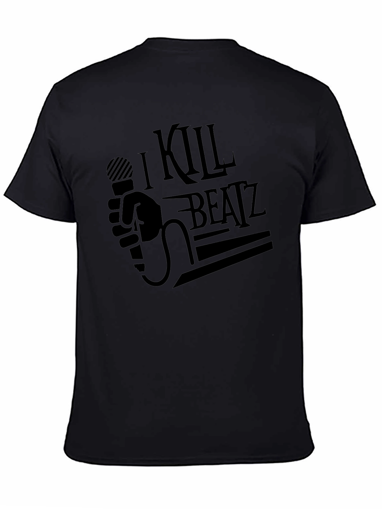 I Kill Beatz Black Graphic Tee