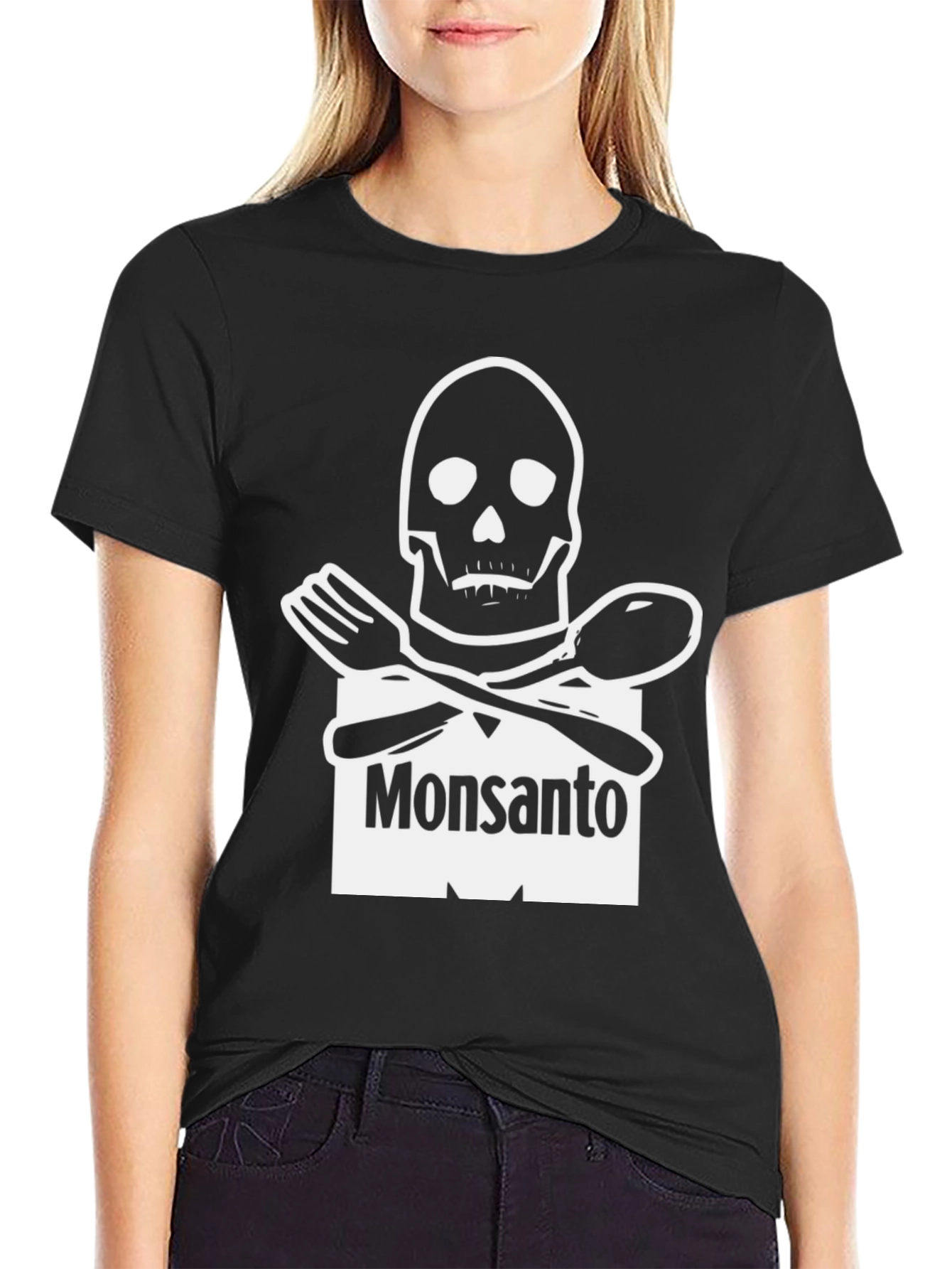 Monsanto Parody Black T-Shirt