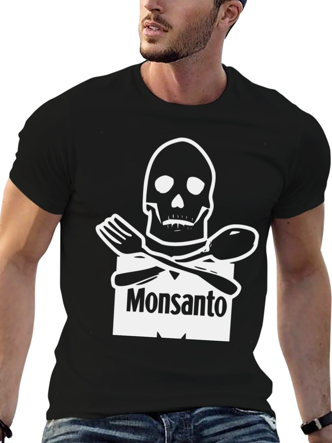 Monsanto Parody Black T-Shirt