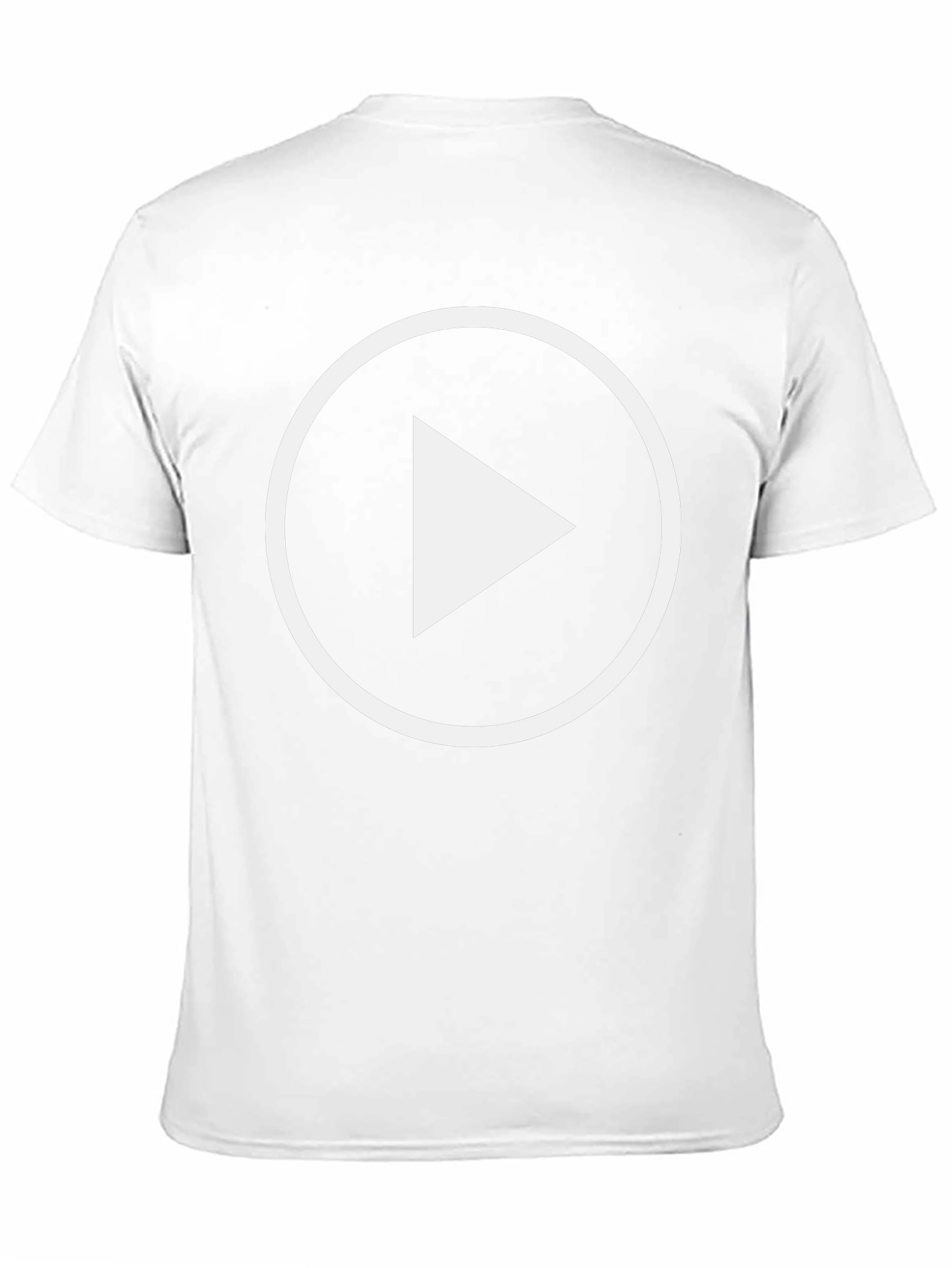 Play Button Graphic Tee - Black Cotton Blend