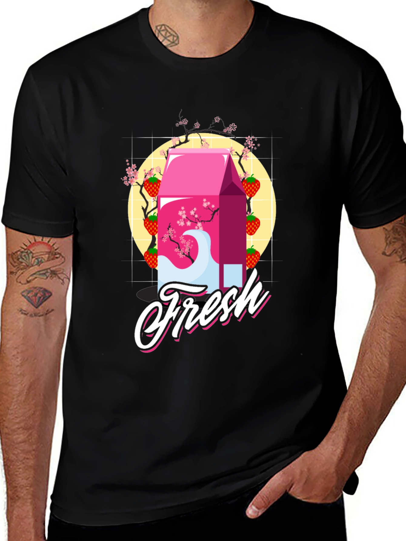 Strawberry Milk Fresh Graphic Tee