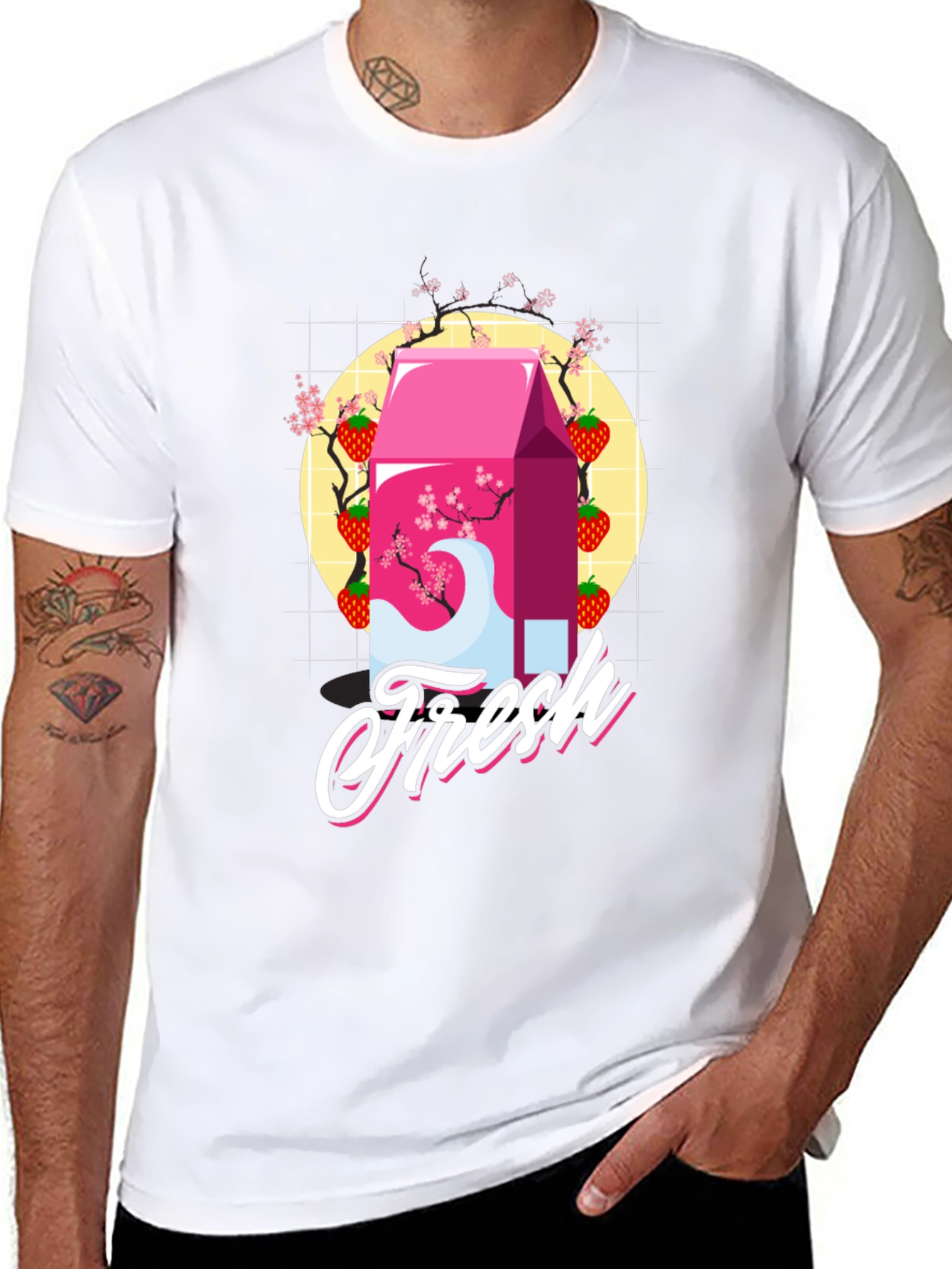 Strawberry Milk Fresh Graphic Tee