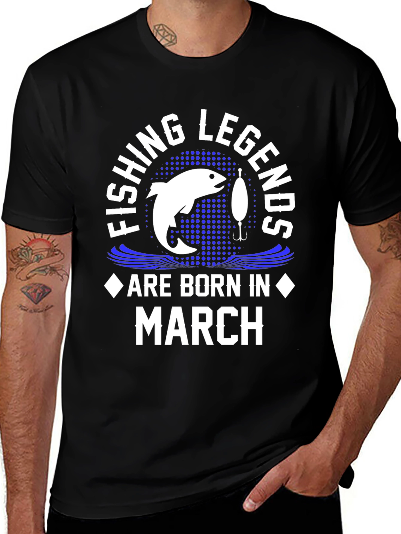 Fishing Legends Born in March T-Shirt
