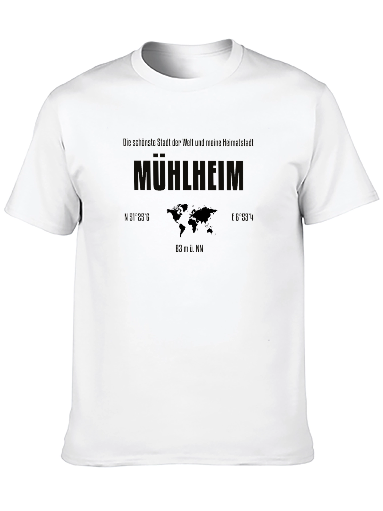 Mülheim World Map Graphic T-Shirt