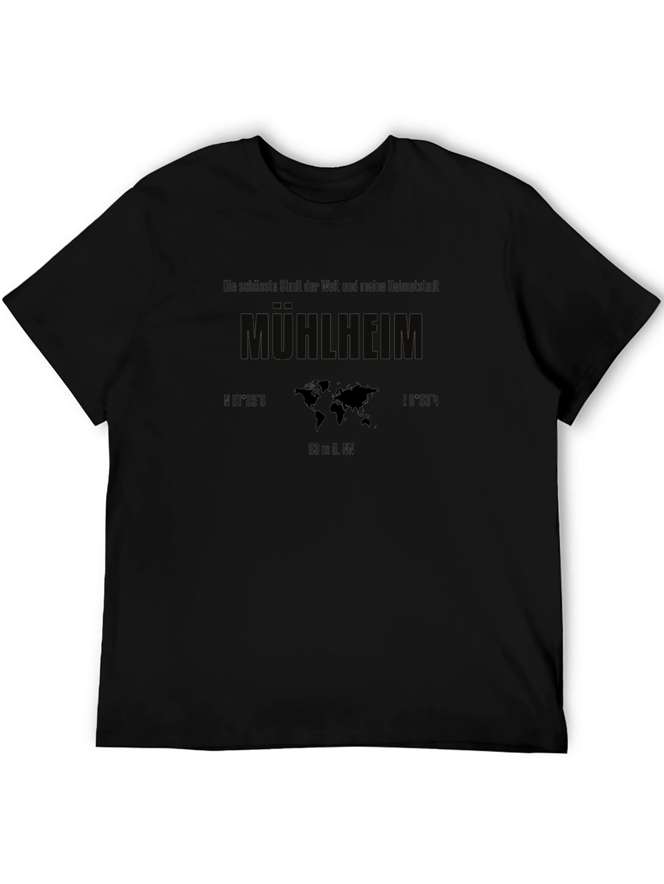 Mülheim World Map Graphic T-Shirt